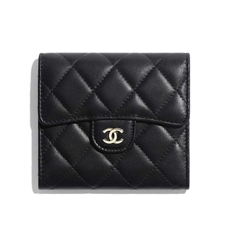 chanel wallet tri fold price|chanel classic small flap wallet.